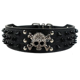 Anti Bite 2" Skull Spiked Collar