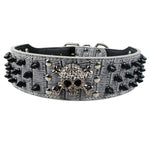 Anti Bite 2" Skull Spiked Collar