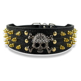 Anti Bite 2" Skull Spiked Collar