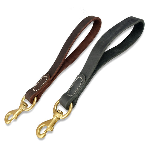 Genuine Short Leather Leash